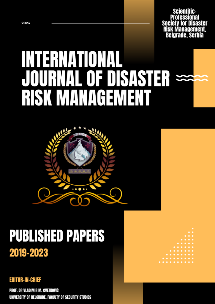 Brošura (booklet) o međunarodnom časopisu - International Journal of Disaster Risk Management