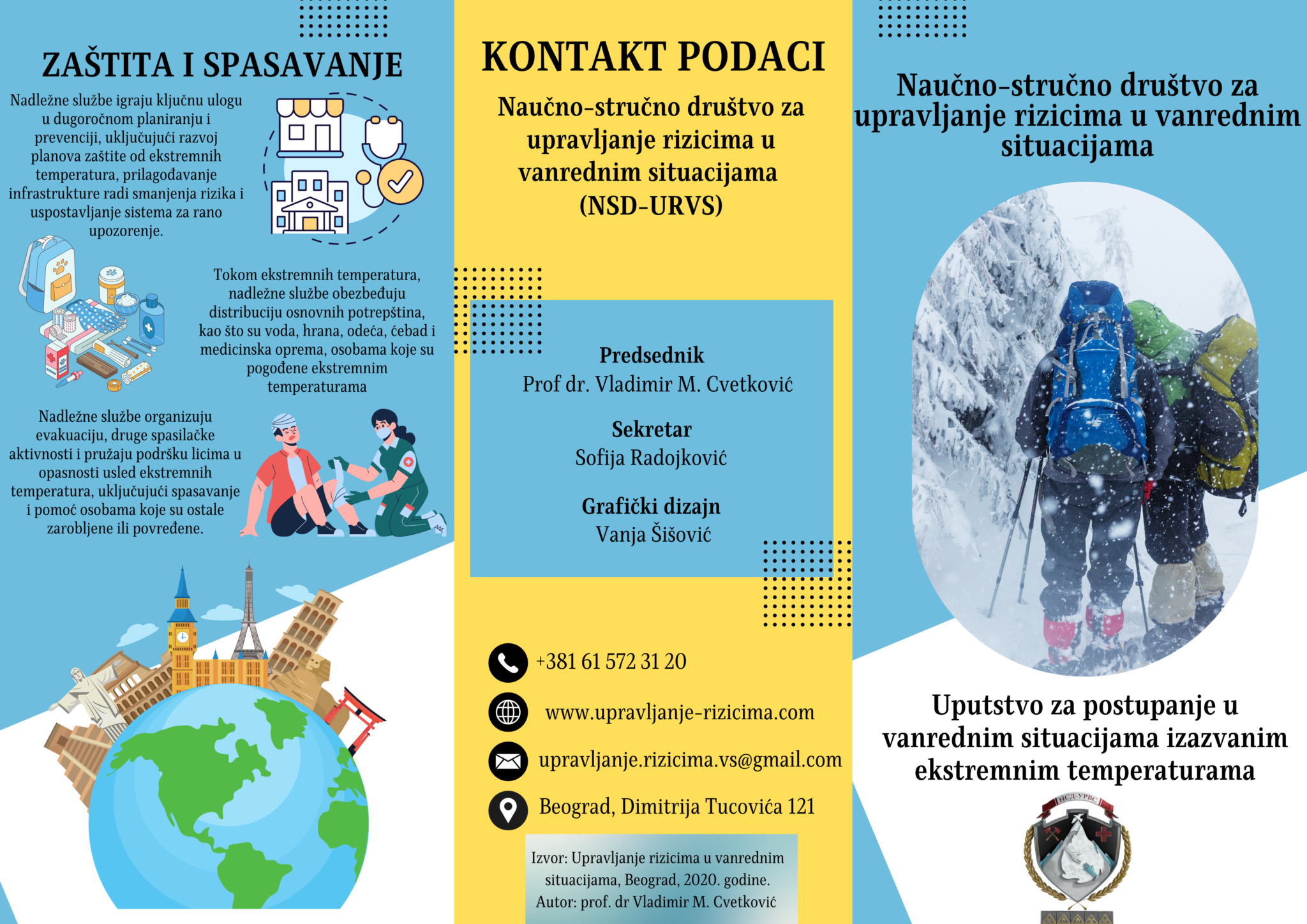 Edukativna brošura o postupanju u vanrednim situacijama izazvanim ekstremnim temperaturama