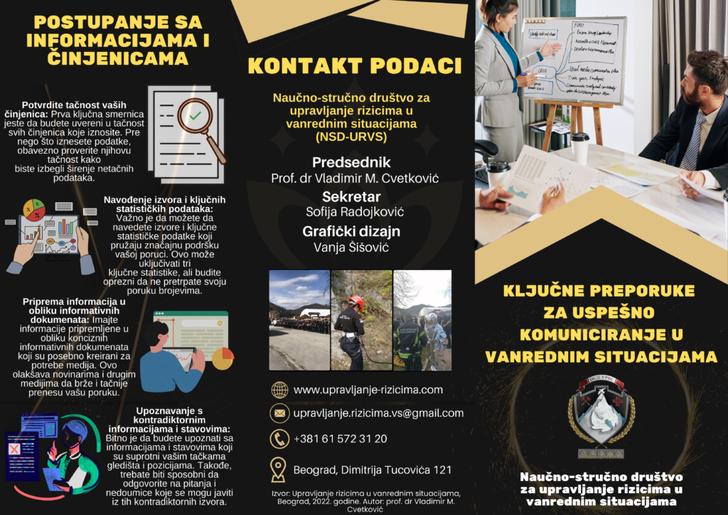 Ključne preporuke za uspešno komuniciranje u vanrednim situacijama