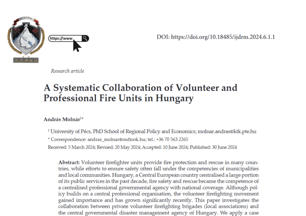 A Systematic Collaboration of Volunteer and Professional Fire Units in Hungary Screenshot 2026 08 07 180930 A Systematic Collaboration of Volunteer and Professional Fire Units in Hungary