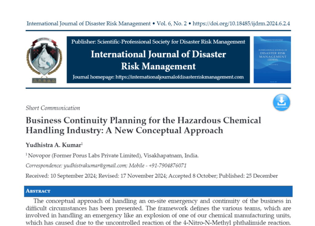 Business Continuity Planning for the Hazardous Chemical Handling Industry: A New Conceptual Approach Screenshot 2026 08 07 184142 Business Continuity Planning for the Hazardous Chemical Handling Industry: A New Conceptual Approach