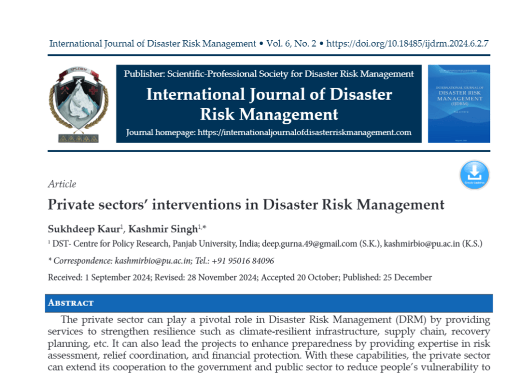 Private sectors’ interventions in Disaster Risk Management Screenshot 2026 08 07 184825 Private sectors’ interventions in Disaster Risk Management
