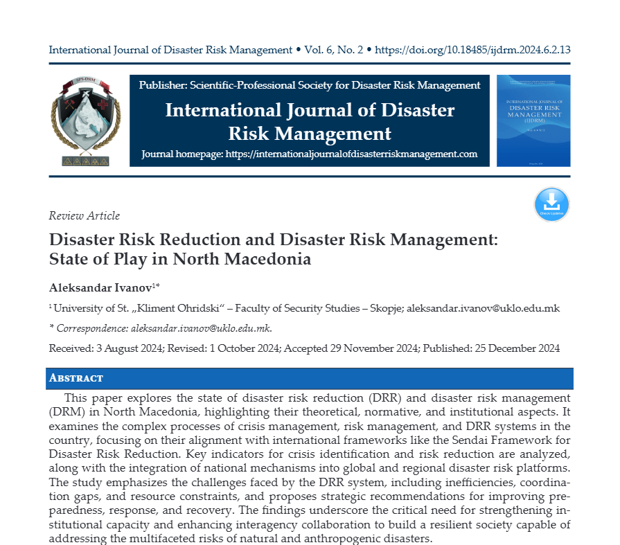 Disaster Risk Reduction and Disaster Risk Management: State of Play in North Macedonia Screenshot 2026 08 07 191257 Disaster Risk Reduction and Disaster Risk Management: State of Play in North Macedonia