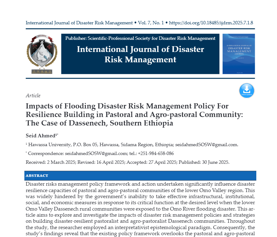 Impacts of Flooding Disaster Risk Management Policy For Resilience Building in Pastoral and Agro-pastoral Community: The Case of Dassenech, Southern Ethiopia Screenshot 2026 08 08 093638 Impacts of Flooding Disaster Risk Management Policy For Resilience Building in Pastoral and Agro-pastoral Community: The Case of Dassenech, Southern Ethiopia