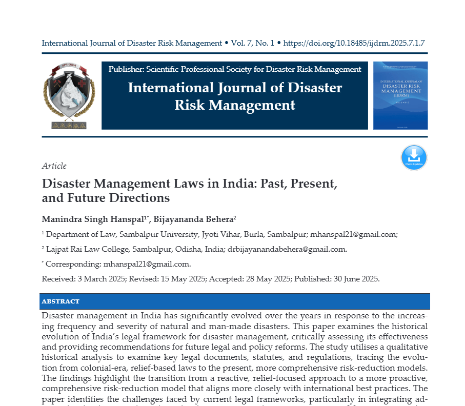 Disaster Management Laws in India: Past, Present, and Future Directions Screenshot 2026 08 08 180825 Disaster Management Laws in India: Past, Present, and Future Directions