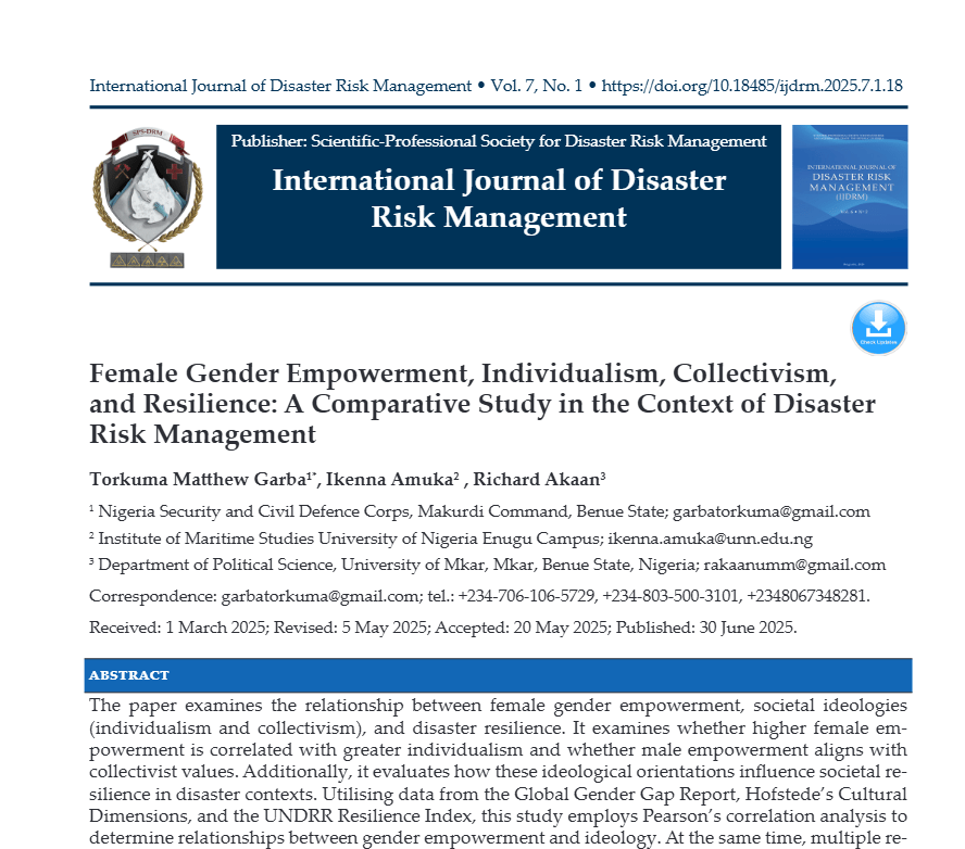 Female Gender Empowerment, Individualism, Collectivism, and Resilience: A Comparative Study in the Context of Disaster Risk Management Screenshot 2026 08 09 123750 Female Gender Empowerment, Individualism, Collectivism, and Resilience: A Comparative Study in the Context of Disaster Risk Management