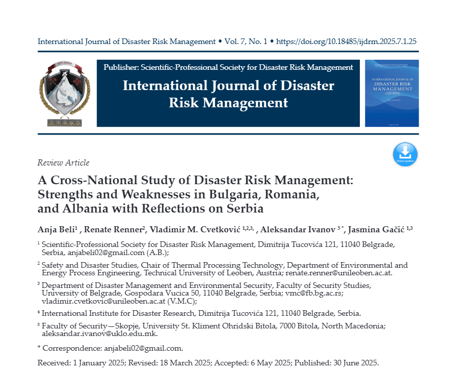 A Cross-National Study of Disaster Risk Management: Strengths and Weaknesses in Bulgaria, Romania, and Albania with Reflections on Serbia Screenshot 2026 08 09 130005 A Cross-National Study of Disaster Risk Management: Strengths and Weaknesses in Bulgaria, Romania, and Albania with Reflections on Serbia