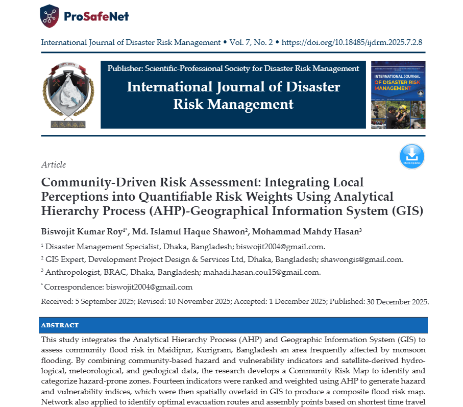 Community-Driven Risk Assessment: Integrating Local Perceptions into Quantifiable Risk Weights Using Analytical Hierarchy Process (AHP)-Geographical Information System (GIS) Screenshot 2026 08 10 130309 1 Community-Driven Risk Assessment: Integrating Local Perceptions into Quantifiable Risk Weights Using Analytical Hierarchy Process (AHP)-Geographical Information System (GIS)