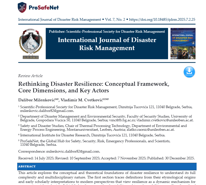 Rethinking Disaster Resilience: Conceptual Framework, Core Dimensions, and Key Actors Screenshot 2026 08 10 183222 Rethinking Disaster Resilience: Conceptual Framework, Core Dimensions, and Key Actors