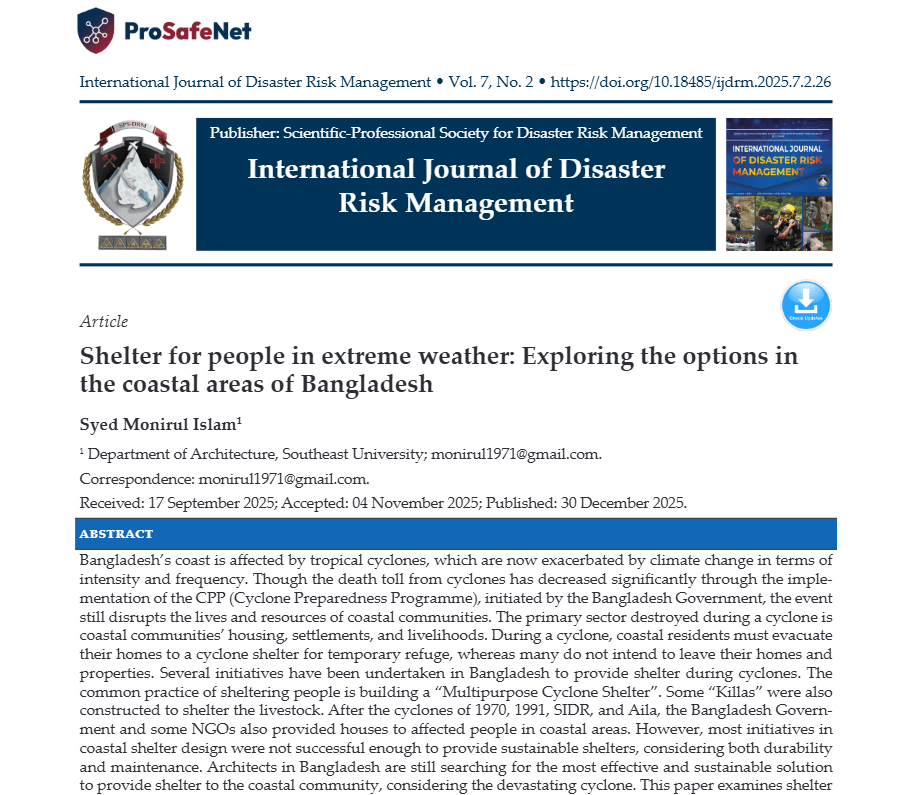 Shelter for people in extreme weather: Exploring the options in the coastal areas of Bangladesh Screenshot 2026 08 10 183416 Shelter for people in extreme weather: Exploring the options in the coastal areas of Bangladesh
