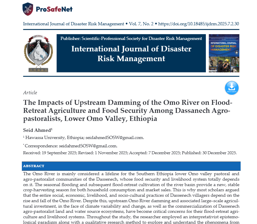 The Impacts of Upstream Damming of the Omo River on Flood-Retreat Agriculture and Food Security Among Dassanech Agro-pastoralists, Lower Omo Valley, Ethiopia Screenshot 2026 08 10 184114 The Impacts of Upstream Damming of the Omo River on Flood-Retreat Agriculture and Food Security Among Dassanech Agro-pastoralists, Lower Omo Valley, Ethiopia